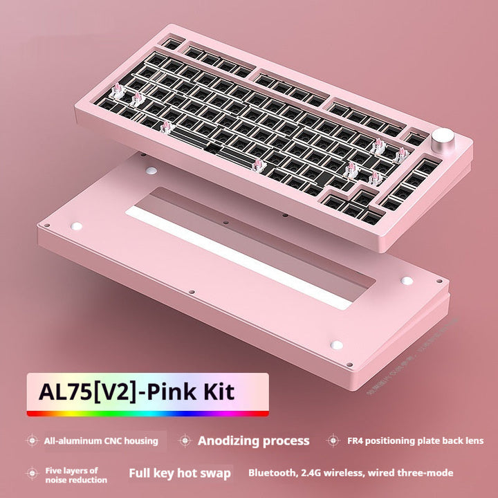 Experience the Future of Typing with the Three-Mode Aluminum Mechanical Keyboard Kit